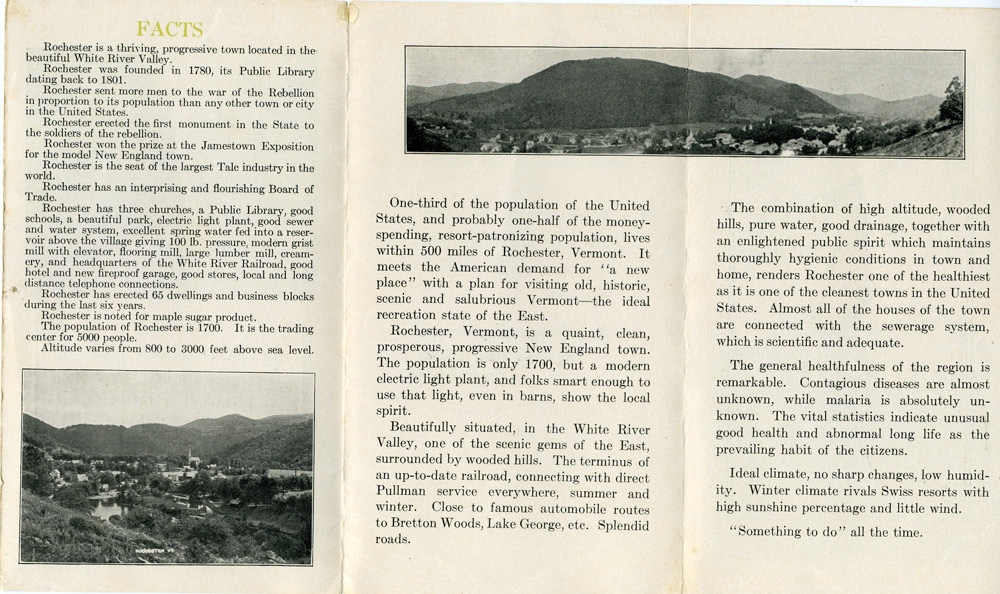 Rochester Board of Trade brochure